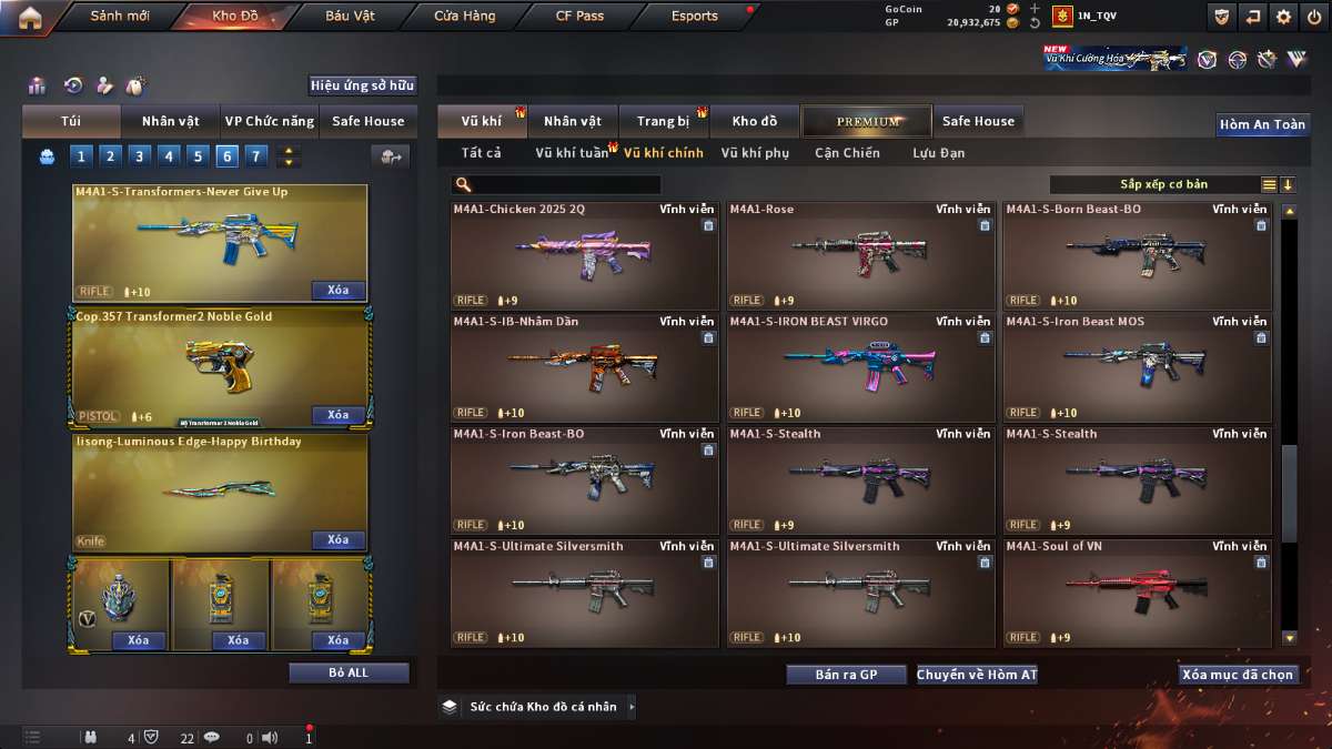 shop acc cf uy tin gia re